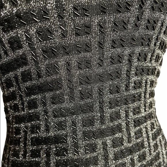 Metallic beaded fiber top - Picture 4 of 5
